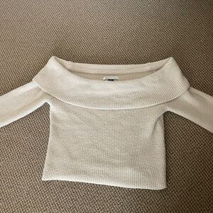 off the shoulder sweater